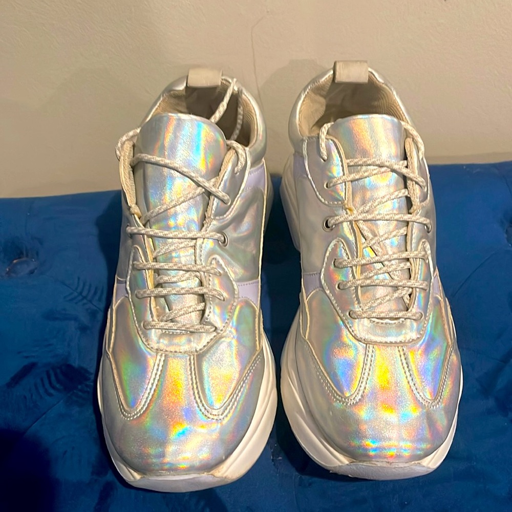 Topshop Iridescent  shoes- worn once - Picture 2 of 4